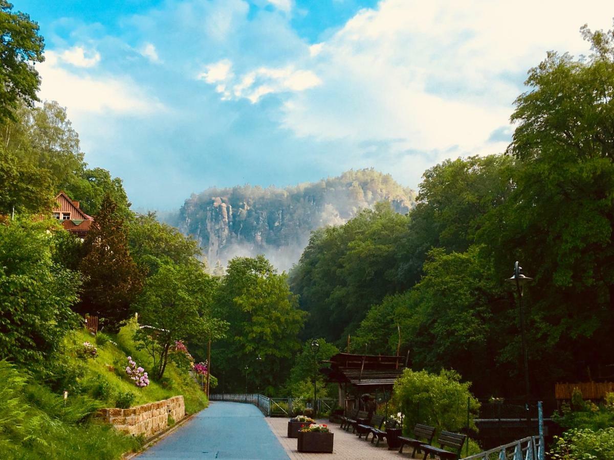 Ferienwohnung Am Gruenbach Rathen Exteriör bild