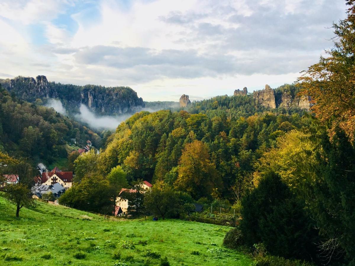 Ferienwohnung Am Gruenbach Rathen Exteriör bild